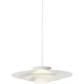 QAZQA Design pendellampe hvid inkl. LED 3-trins dæmpbar - Pauline