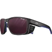 Julbo - Solbriller - Shield Noir/Bleu Reactiv 0-4 Hight Contrast til Unisex - Sort