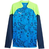 Puma Funktionsskjorte 'IndividualCUP' navy / azur / lysegrøn / hvid