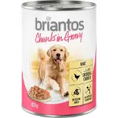 Briantos Økonomipakke: 24 x 415 g Bidder i sauce - Kylling & Gulerod