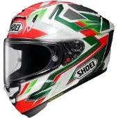 Shoei X-SPR Pro Escalate TC-4 Integralhjelm Rød/Hvid/Grøn/Gul S