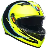 AGV K3 Rossi Wt Phillip Island 2005 E2206 Mplk Fullface-hjelm