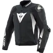 Dainese Super Speed 4 Læderjakke Sort/Hvid 48