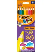 BIC Farveblyant Jumbo Kids Supersoft med 8 stk. ass. farver