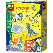 SES Creative Lav Selv Klistermærkesæt - Dinosaurer - - OneSize - Klistermærker