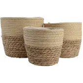 Décoris Sæt Jutekurve 20x17 Cm 3 Enheder