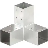 vidaXL stolpebeslag Y-form 71x71 mm galvaniseret metal