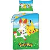 Pokémon Bomuldssengetøj 140x200 Pokémon Pikachu