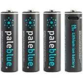 Pale Blue Paleblue Genopladeligt AA-batteri Litium 1700 1.5 V 4 stk