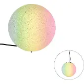 QAZQA Smart udendørslampe grå 25 cm IP65 inkl. WiFi A60 - Nura