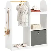 SoBuy Børnegarderobe KMB40-W Hvid