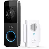 Eufy - Dørklokkesæt - trådløs - Wi-Fi - sort