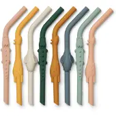 Liewood Sugerør - Carlson All Together - 8-pak - Yellow Mellow M - - OneSize - Sugerør