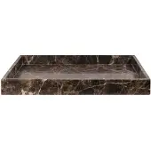 Mette Ditmer Marble dekorationsbakke large 30x40 cm Brown