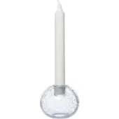 ERNST lysestage glas Ø9 cm Bobler