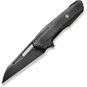 We Knife Falcaria Framelock Black Etch