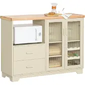 SoBuy Mikrobølgeskab FSB81-MI – 120x90x40 cm