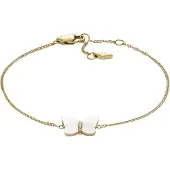 Fossil Armbånd guld / perlehvid