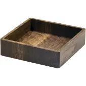 Lind DNA Wood Box opbevaring til glasbrikker Smoked-oak, square, S