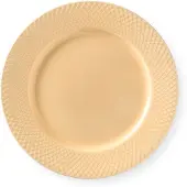 Lyngby Porcelæn Rhombe tallerken sand 27 cm