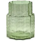 Serax Waves 04 vase Ø18x21 cm Green-clear