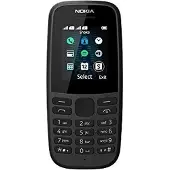 Nokia 105 (2019), Menu, Dual SIM, 4,5 cm (1.77), 800 mAh, Sort