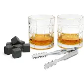 Leopold Vienna Giftset Whiskey+ice Cubes+tongs Kop 2 Enheder
