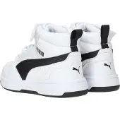 Puma Rebound V6 Mid Sneakers Kids, Shoes, White/Black, 34