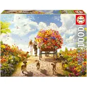 Educa 1000 Fragt af Blomster