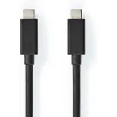 Nedis Ccgb64020bk10 Usb 3.2 Gen 2-kabel Usb-c M-usb-c M 4k@ 20 Gb/s Nikkelbelagt 1 M 100w 60hz