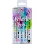 Ecoline brush pen-sæt Pastel | 5 farver