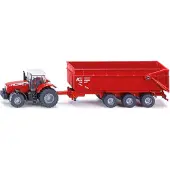 Siku Farmer - Massey Ferguson Tractor With Trailer