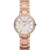 Fossil Analogt ur 'Virginia' rosa guld