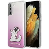 Karl Lagerfeld Choupette Fun Case til Samsung Galaxy S21 Ultra - Pink