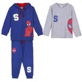 Cerda Spiderman Cotton Brushed Spiderman Træningsdragt 3 Stykker