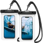 Spigen A601 Universal Vandtæt Taske - 6.8 - 2 Stk. - Sort / Klar