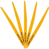 DeWalt Lame til stiksav - - hurtig skæring i træ 305mm - tandning i HSS M2 stål - universelle tilslutninger - sæt med 4