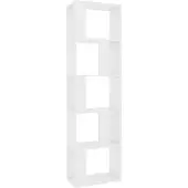 vidaXL bogreol/rumdeler 45x24x159 cm konstrueret træ hvid