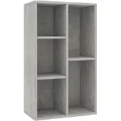 vidaXL bogreol/skænk 50x25x80 cm konstrueret træ Betongrå