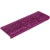 vidaXL 15 stk. trappemåtter 65x21x4 cm lilla