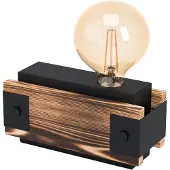 Eglo LAYHAM bordlampe, sort/brun