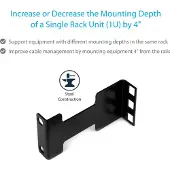 StarTech.com 1u Udvidelsesrack 10 Cm
