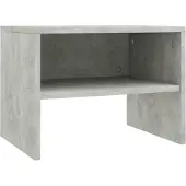 vidaXL sengeskab 40 x 30 x 30 cm spånplade betongrå