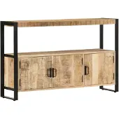 vidaXL sideskab 120 x 30 x 75 cm massivt mangotræ