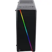 Aerocool Cylon - Tower - ATX - sidepanel med vindue - ingen strømforsyning - sort - USB/Lyd