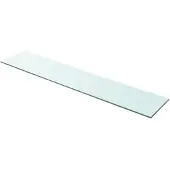 vidaXL hylde glaspanel klar 100x20 cm