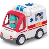 Kinder and Kids Ambulance - m. Lys, Musik Og Bevægelse - - OneSize - Bil