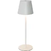 QAZQA Bordlampe hvid inkl. dæmpbar & genopladelig LED IP54 - Murdock