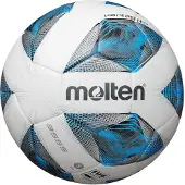 Molten Fodbold F5A3555 kunstlæder hvid/blå (størrelse 5)