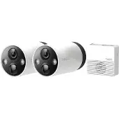TP-LINK Tapo C420S2, IP-sikkerhedskamera, Indendørs & udendørs, Trådløs, Væg, Hvid, Pære